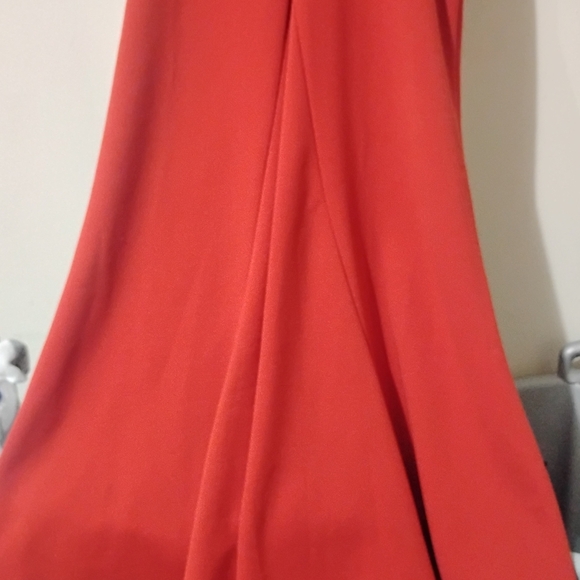 Lulu's Red Pleated Long Sleeve Sheath Dress - Picture 3 of 8